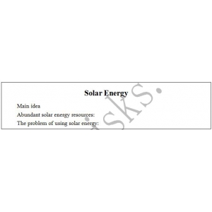 高中英语教师资格面试《Solar energy》教案